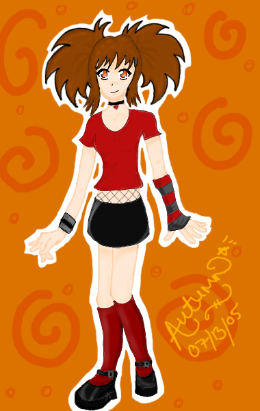 (Request for Animelove610) Punkish goth girl! xD by Stormy_Autumn