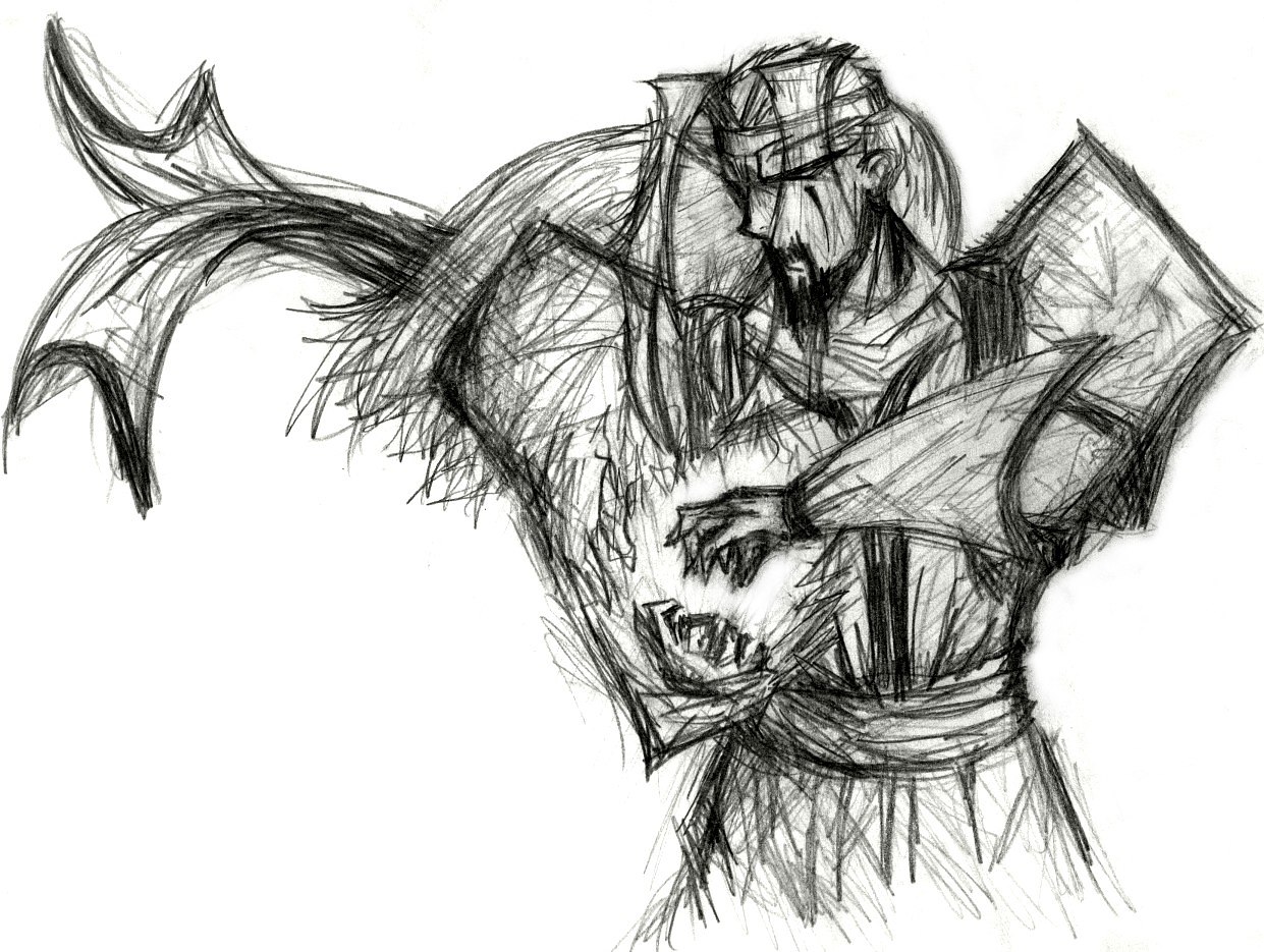 Orcuth Rough Sketch (Really messy Pic) by Strider_Jaju