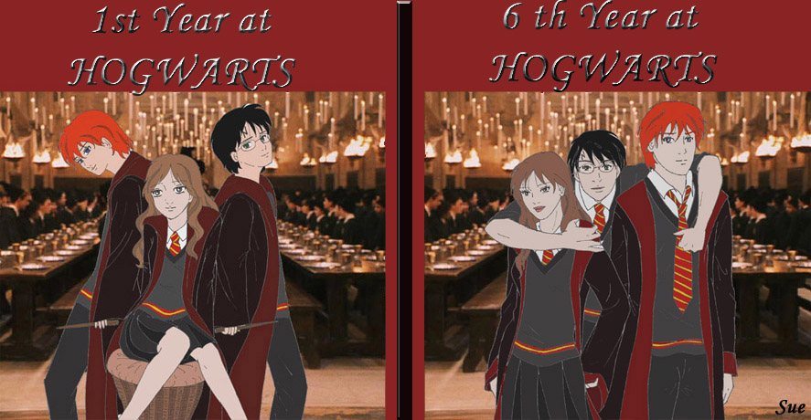 st and 6th year at hogwarts by SueWeasley7