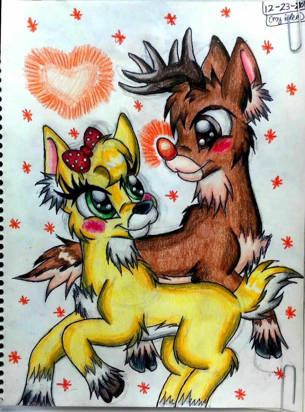 Rudolph and Clarice by SugarPop