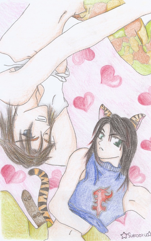 Etal and Mikita (request for KisaShika) COLOURED! by Sukooru