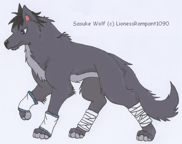 Sasuke Wolf (adopted by LionessRampant1090) by Sukooru
