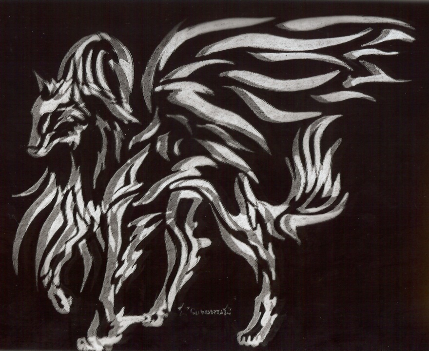 Winged Wolf by Sukooru