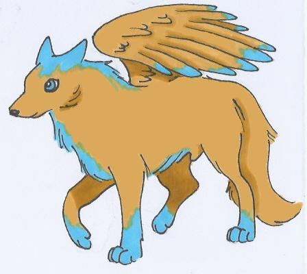 Winged Wolf for adoption by Sukooru
