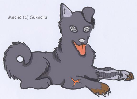 Mecha (New wolf pup) by Sukooru