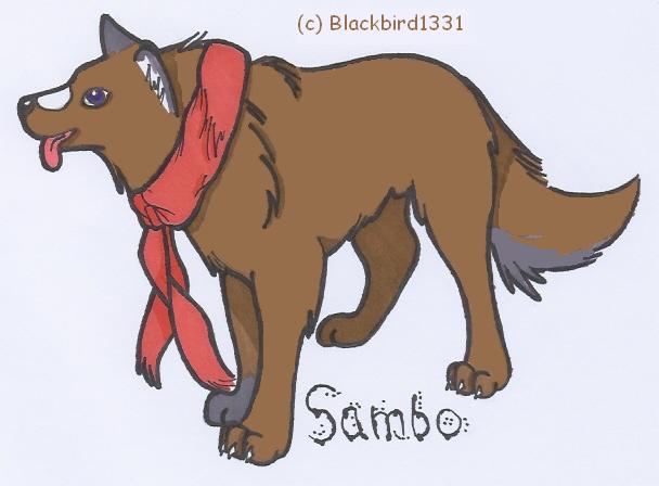 Sambo (wolf for blackbird1331) by Sukooru