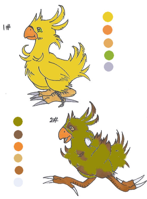 Two Chocobos Hatched by Sukooru