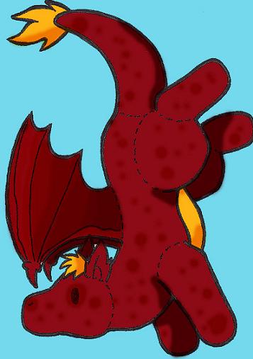Dragon Plushie (request for ZaneDragon102) by Sukooru