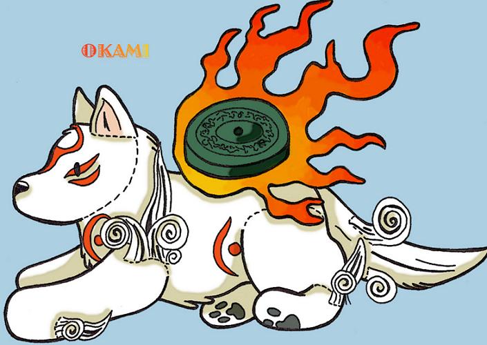 Okami Plushie (Gift for Wolf-girl-ghost) by Sukooru