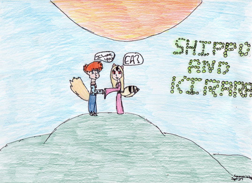 Contest Entry: Shippo and Human looking Kirara by Summer_Winds