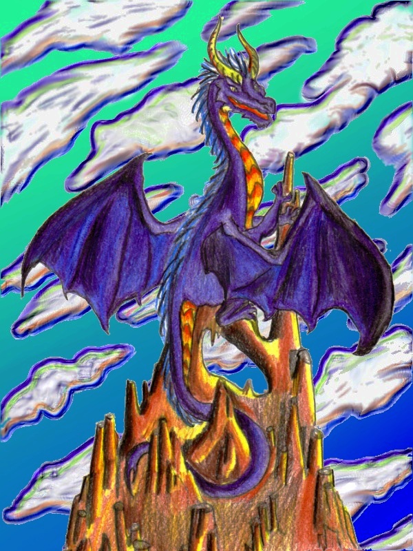 Indigo Dragon by SunStorm