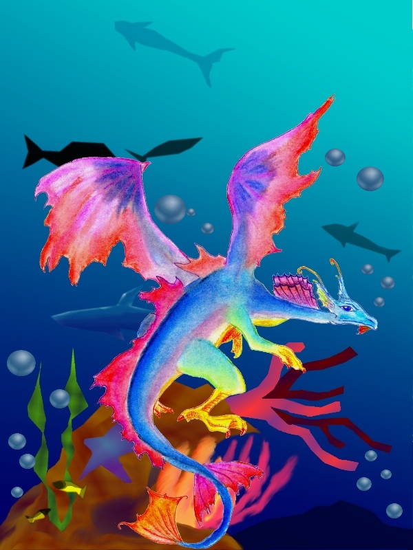 Underseascape Dragon by SunStorm