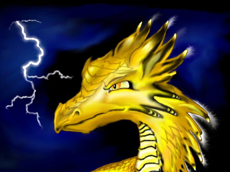 Lightning Elemental Dragon by SunStorm
