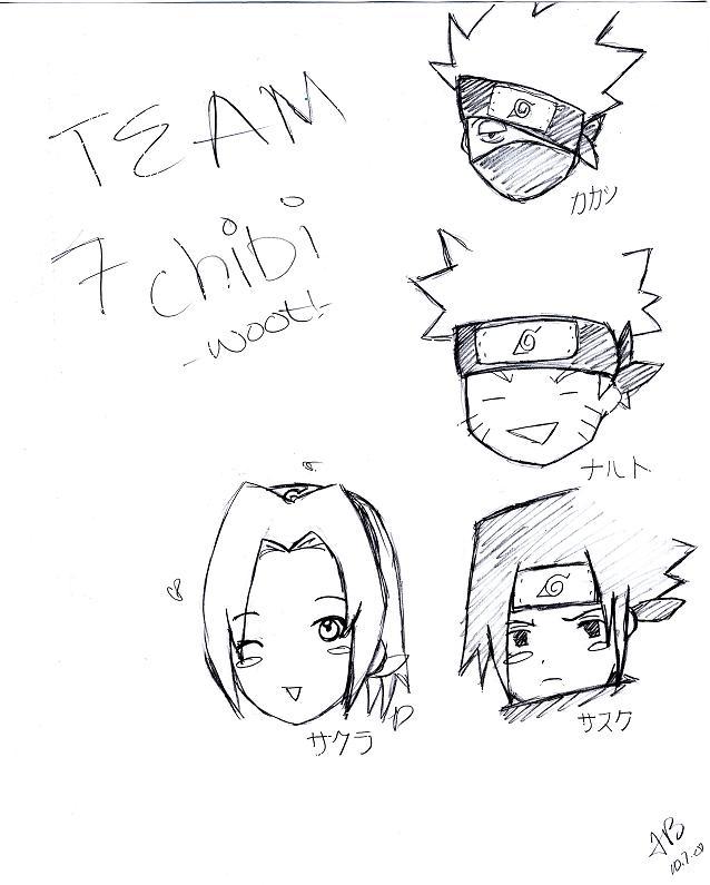 Team 7 chibi!! XD by SunaNoFara