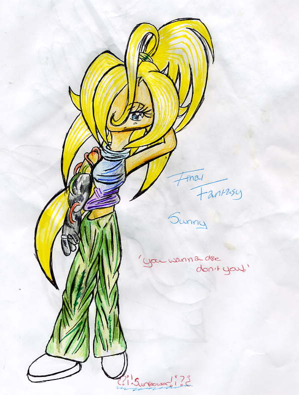 Final Fantasy Sunny by Sunflower_the_Hedgehog