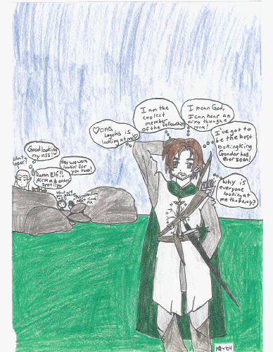 Cocky Aragorn comic by SuperSam1296