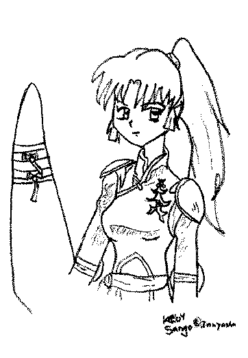 Sango (Not colored) by SuperSam1296