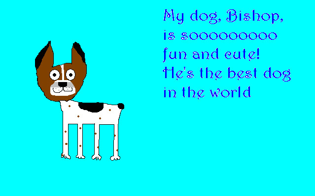My dog, Bishop by Supergirl974