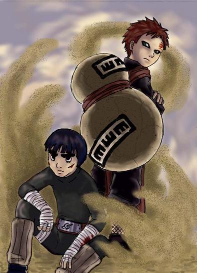 Lee and Gaara by Suppai