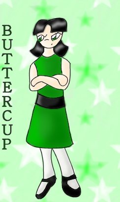 Anime-style chibi Buttercup! by SupremeMongoose