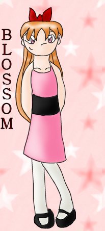 Anime-style chibi Blossom! by SupremeMongoose