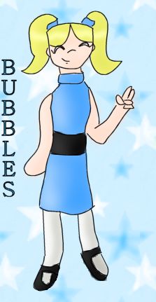 Anime-style chibi Bubbles! by SupremeMongoose