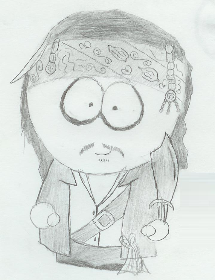 Captain Jack Sparrow (South Park Style!) by Supreme_Depphead