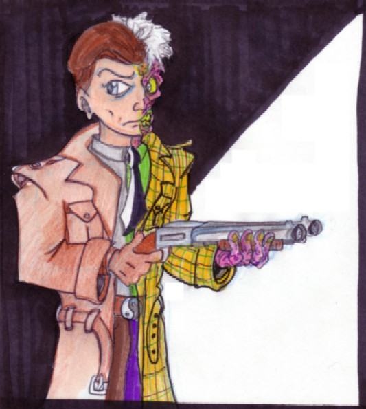 Two-Face ((ARKHAM  Inmate #2)) by SurrealSightstoBeSeen