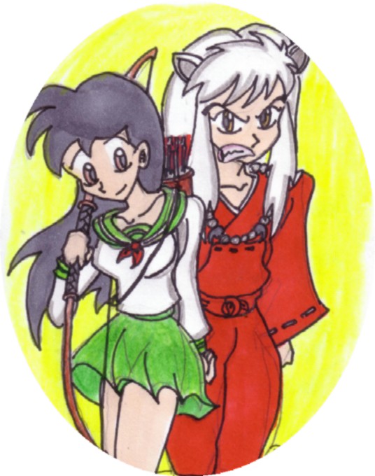 Kagome and Inuyasha(( just a couple)) by SurrealSightstoBeSeen