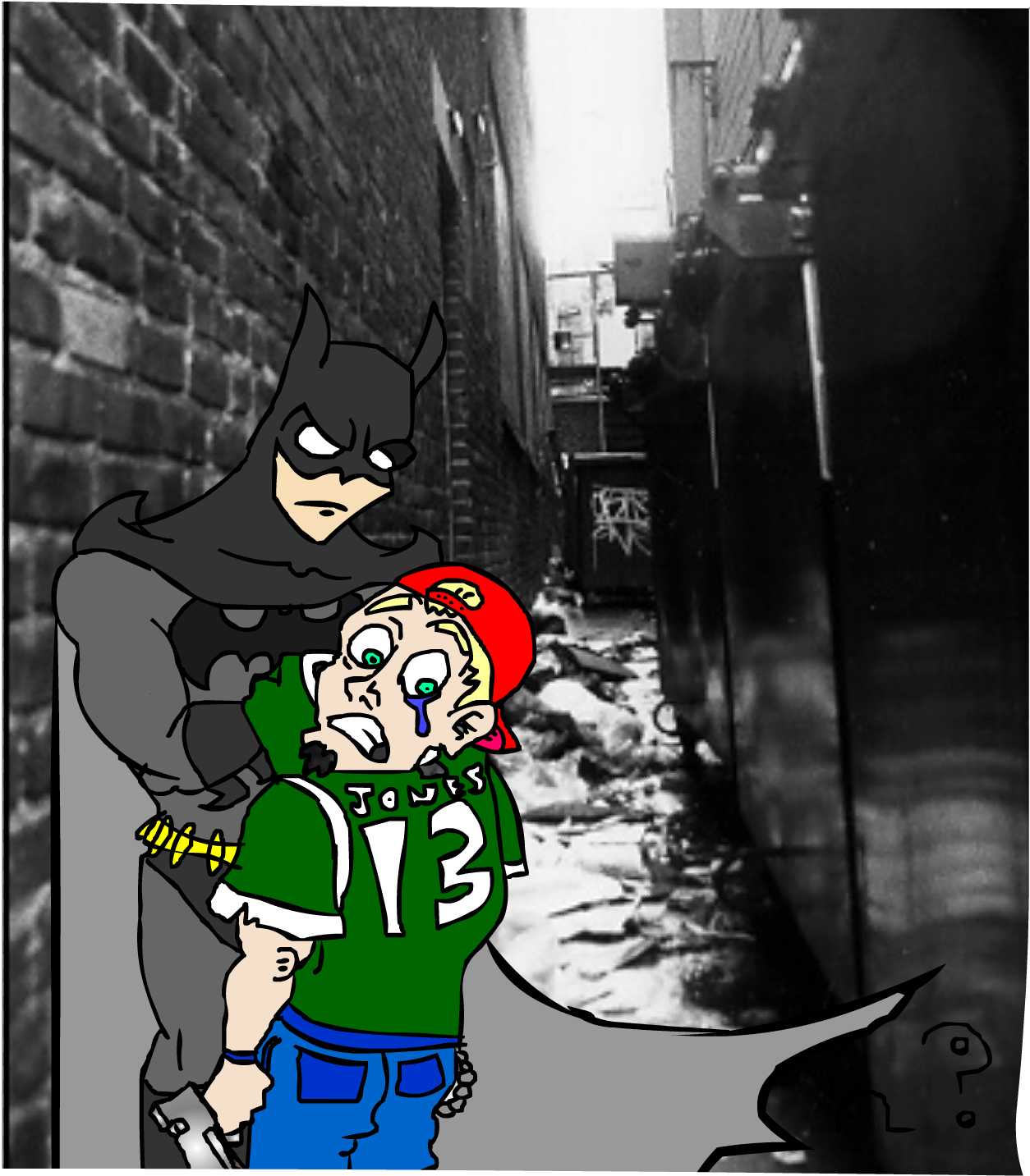 Batman- Crime Alley Hoodlum by SurrealSightstoBeSeen