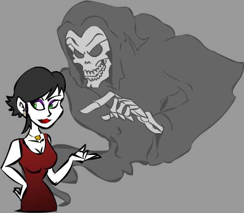 Death and Cutie by SurrealSightstoBeSeen