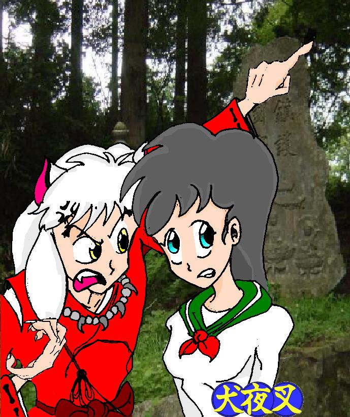 Inuyasha and Kagome,Lost in Japan ((again)) by SurrealSightstoBeSeen