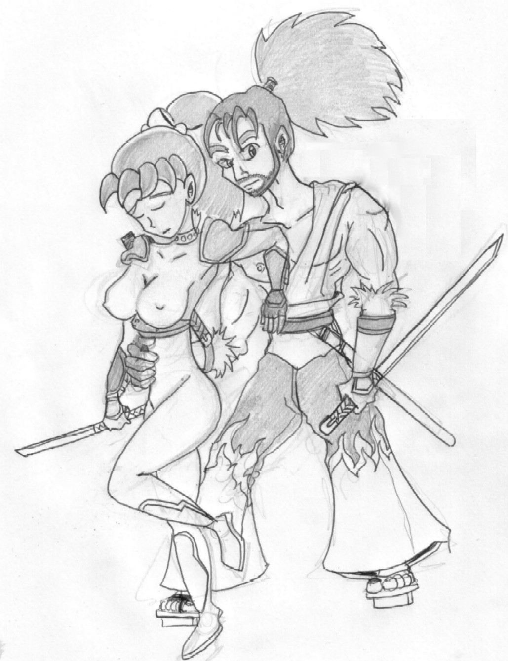 Taki and Mitsurugi, From Soul Calibur 2 (( a battl by SurrealSightstoBeSeen