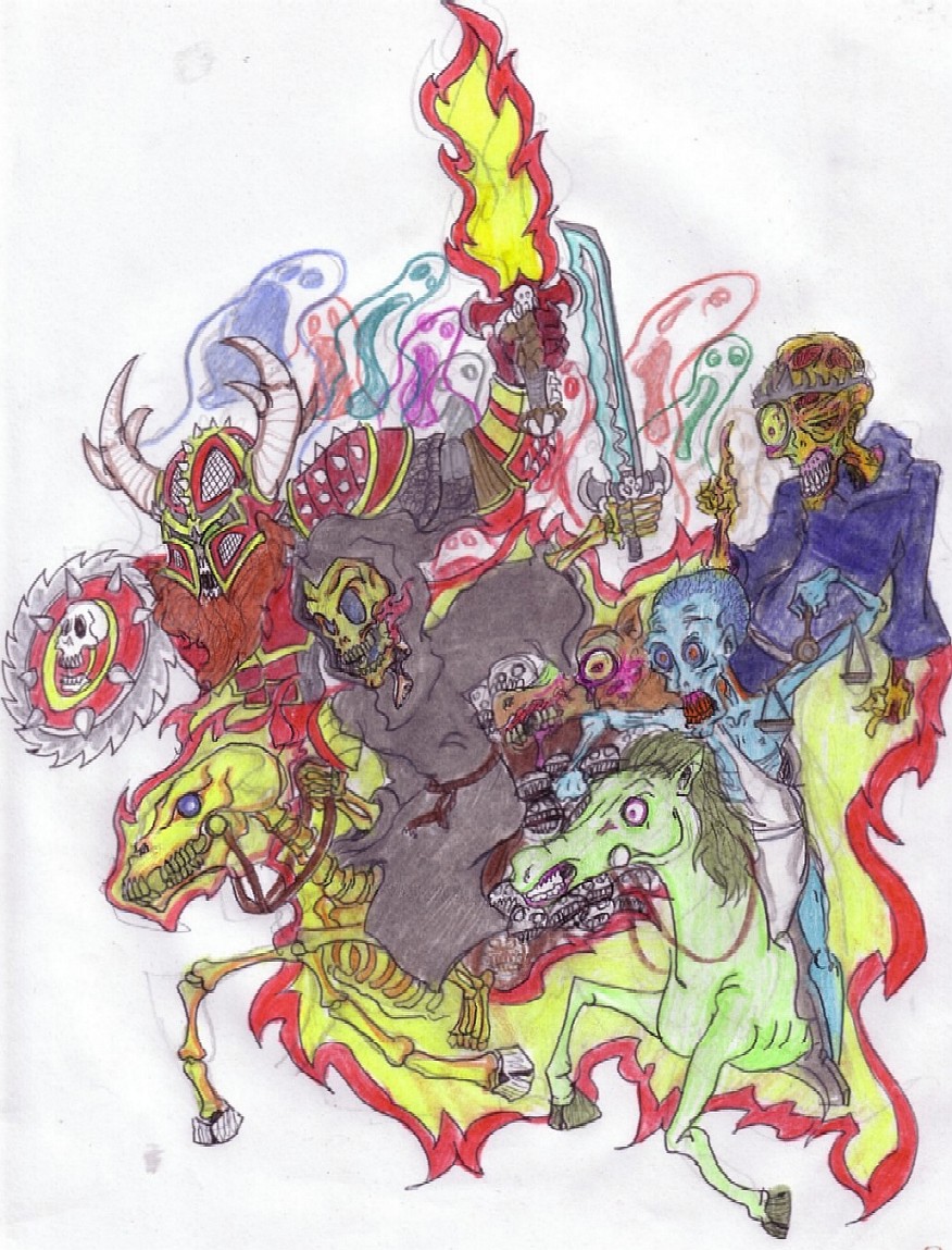 TheApocalypse!((Four RIders Forth...)) by SurrealSightstoBeSeen