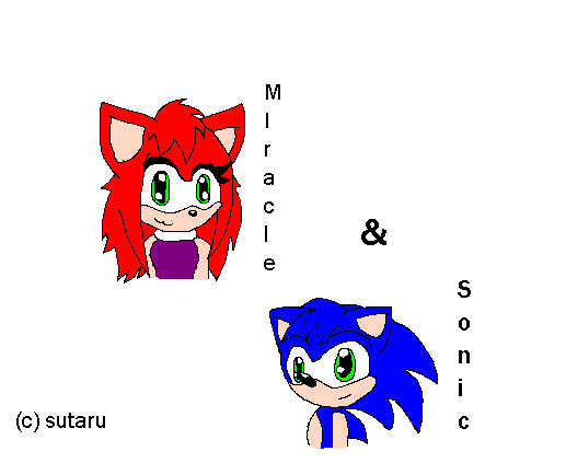 MiracleXSonic (gift for Miraclethehedgehog) Remake by Sutaru