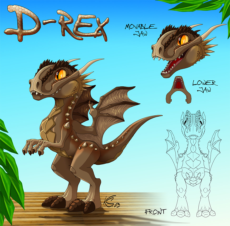 D - Rex Figure Design by SuziDragonlady