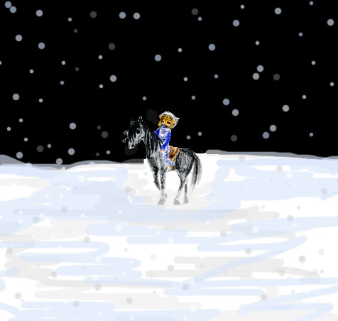 Sheik in the Snow by Suzume