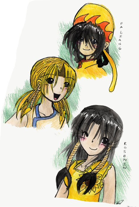 Yellow Characters by Suzume