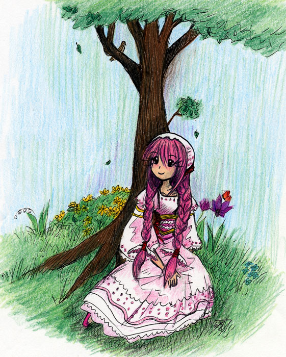 Serenn under a tree by Suzume
