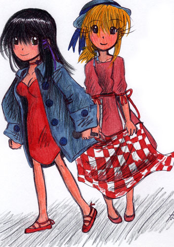 Fall Style Evangeline and Nika by Suzume