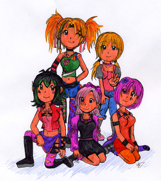 Five Girls by Suzume