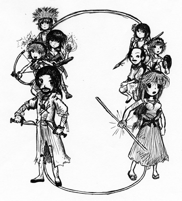 Stylized Warriors by Suzume