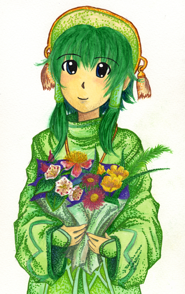 Floral Green by Suzume