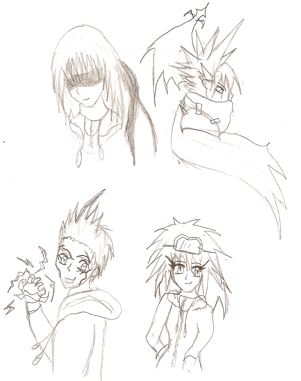 KH2 sketches by SweetxinsanityxSarah