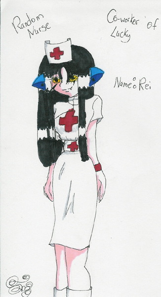 Random colored nurse lady... by Szy