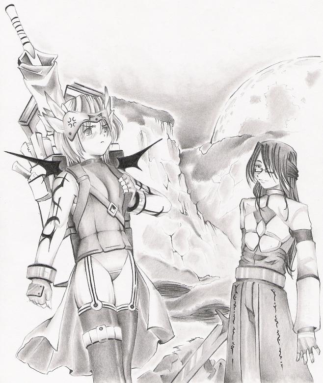 Ein and Breqaya by saber