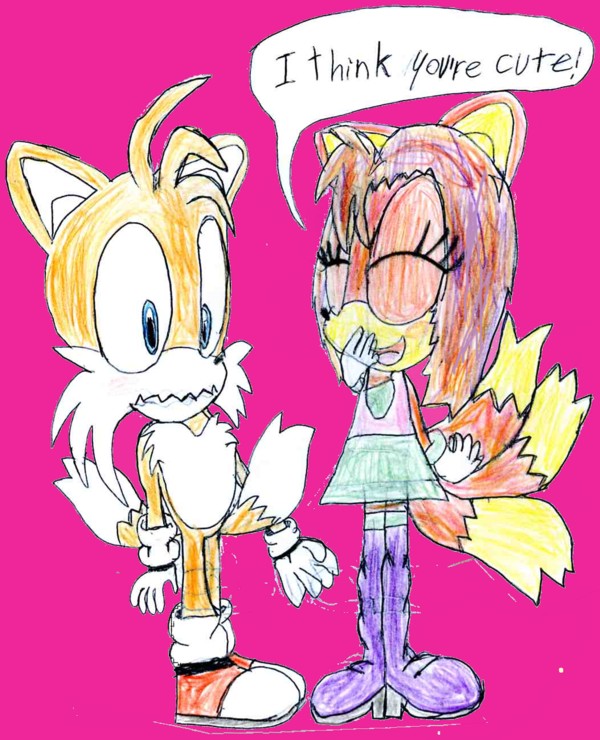 tara thinks tails is cute by sabrinat14