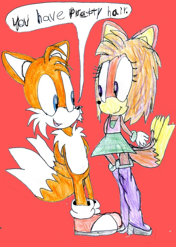 tails thinks tara has pretty hair by sabrinat14