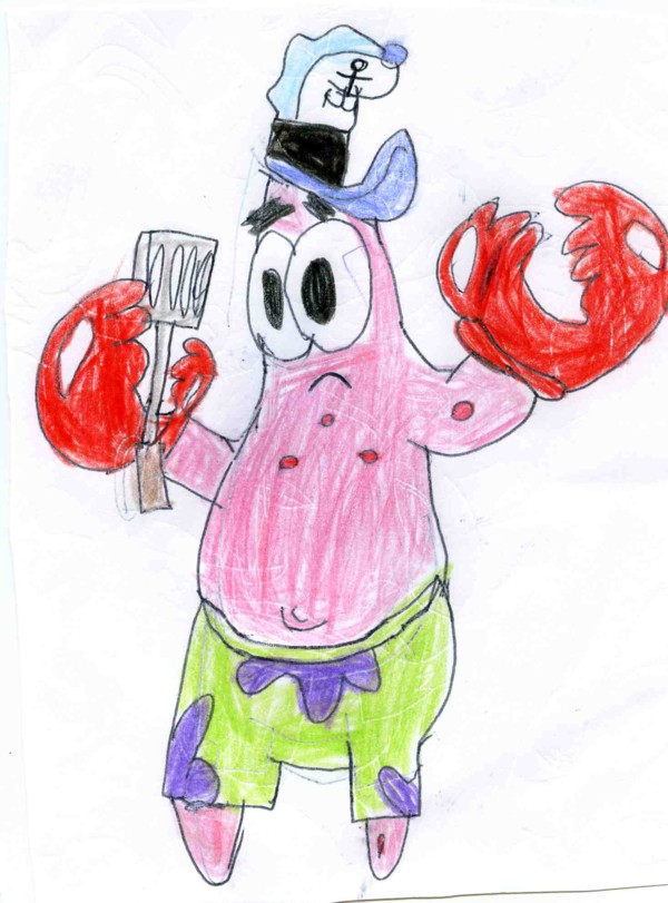 Patrick Star.......My best Pat drawing EVER! by sabrinat14