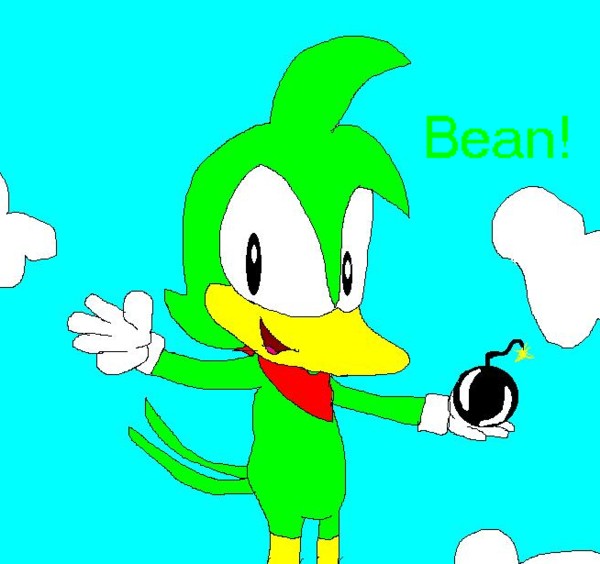 Bean the dynamite duck!! (from Sonic the fighters) by sabrinat14